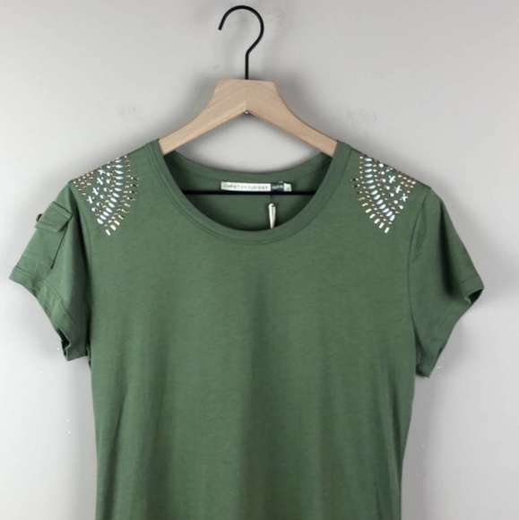 Christian Audigier Tops - NWT Christian Audigier Embellished Top (Large)